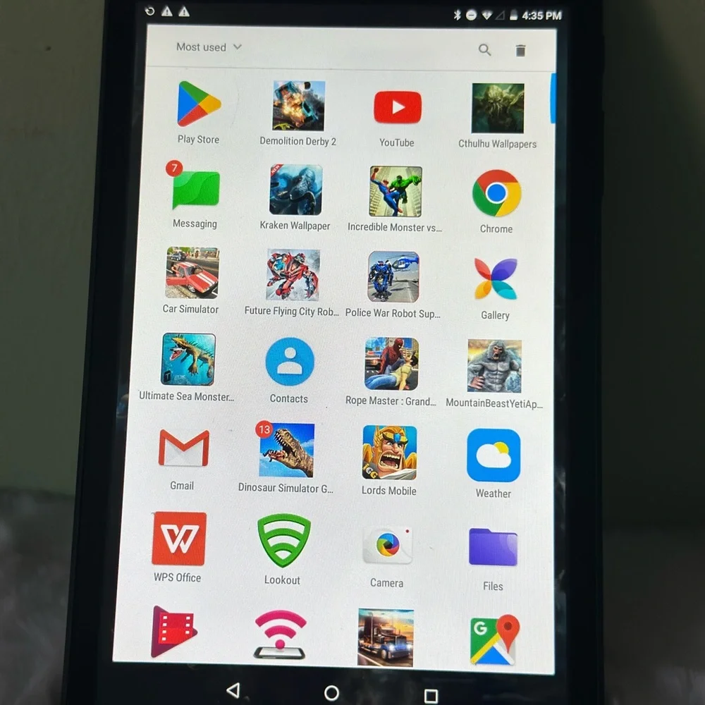 A30 Tablet - Sleek Black Design
